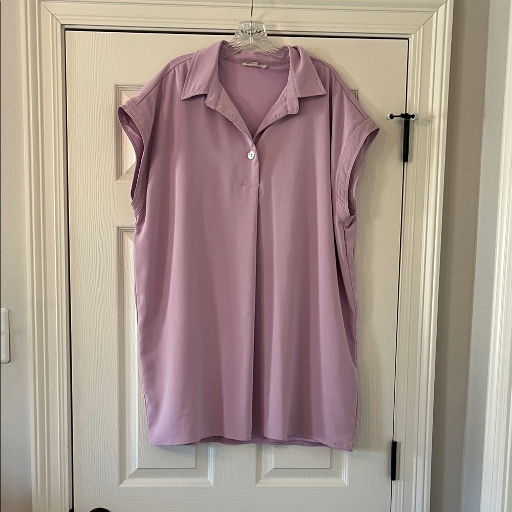 Entro Lavender Mini Dress size L like new